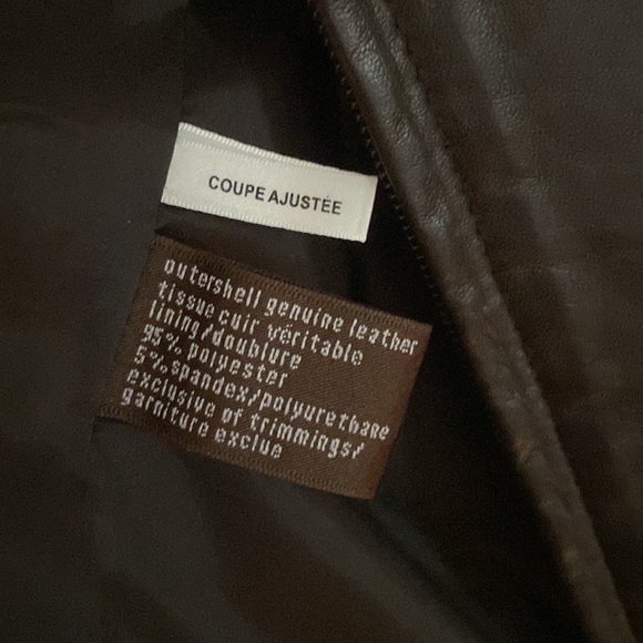 Danier brown leather blazer - Picture 7 of 10
